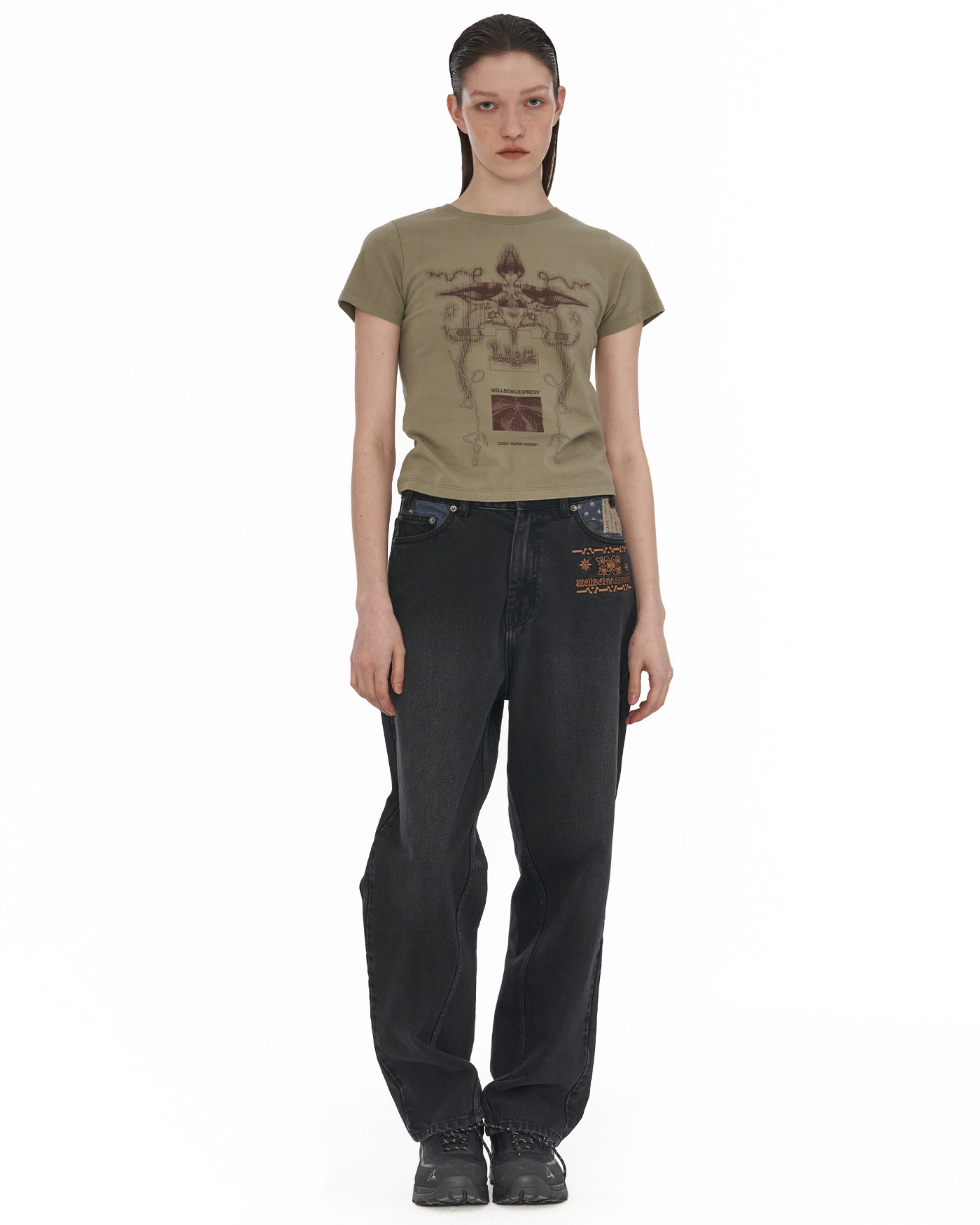 【WELLBEING EXPRESS】 Digital Tattoo Tee Renewal / 追跡付 Digital Tattoo Tee Renewal Black - WELLBEING EXPRESS